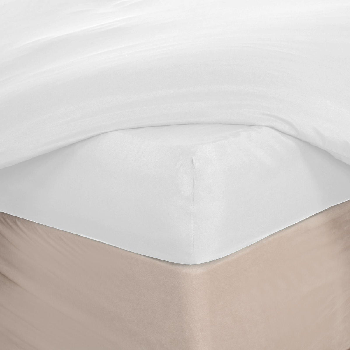 OHS Plain Duvet Cover & Pillowcase Reversible Bedding Set OR Fitted Sheet