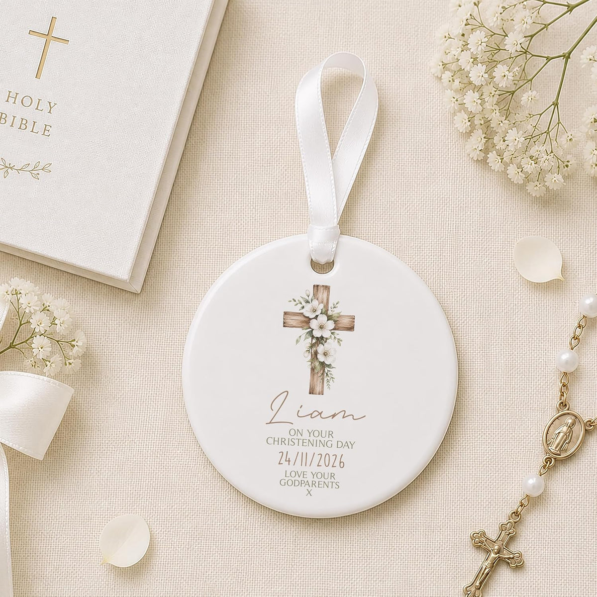 Personalised Christening Gift | Christening Teddy, Christening Gifts, Baptism Teddy | Custom Baptism Gift