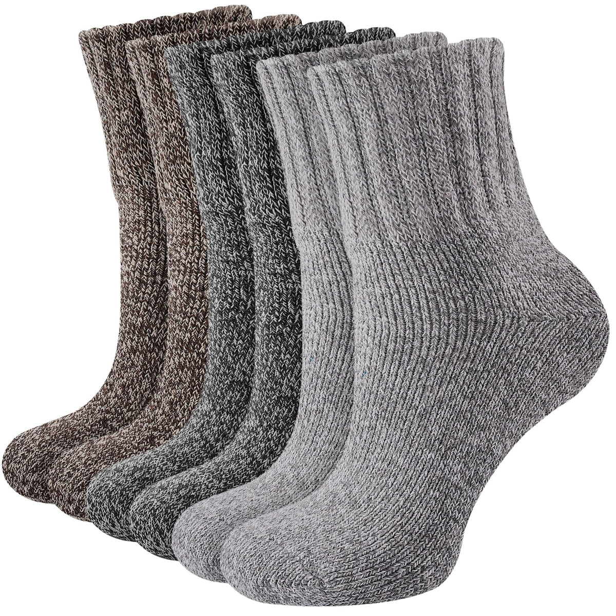 Niorasen Women's Thermal Socks, 3 Pairs Full Cushioned, Cosy Gift Winter