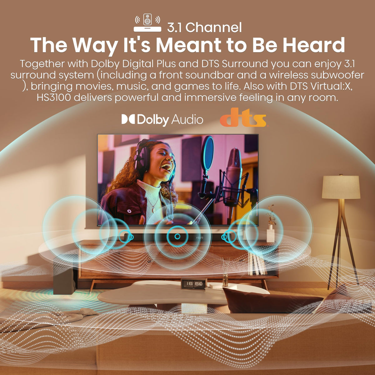 Hisense HS2000 2.1 CH All-In-One Soundbar for TV