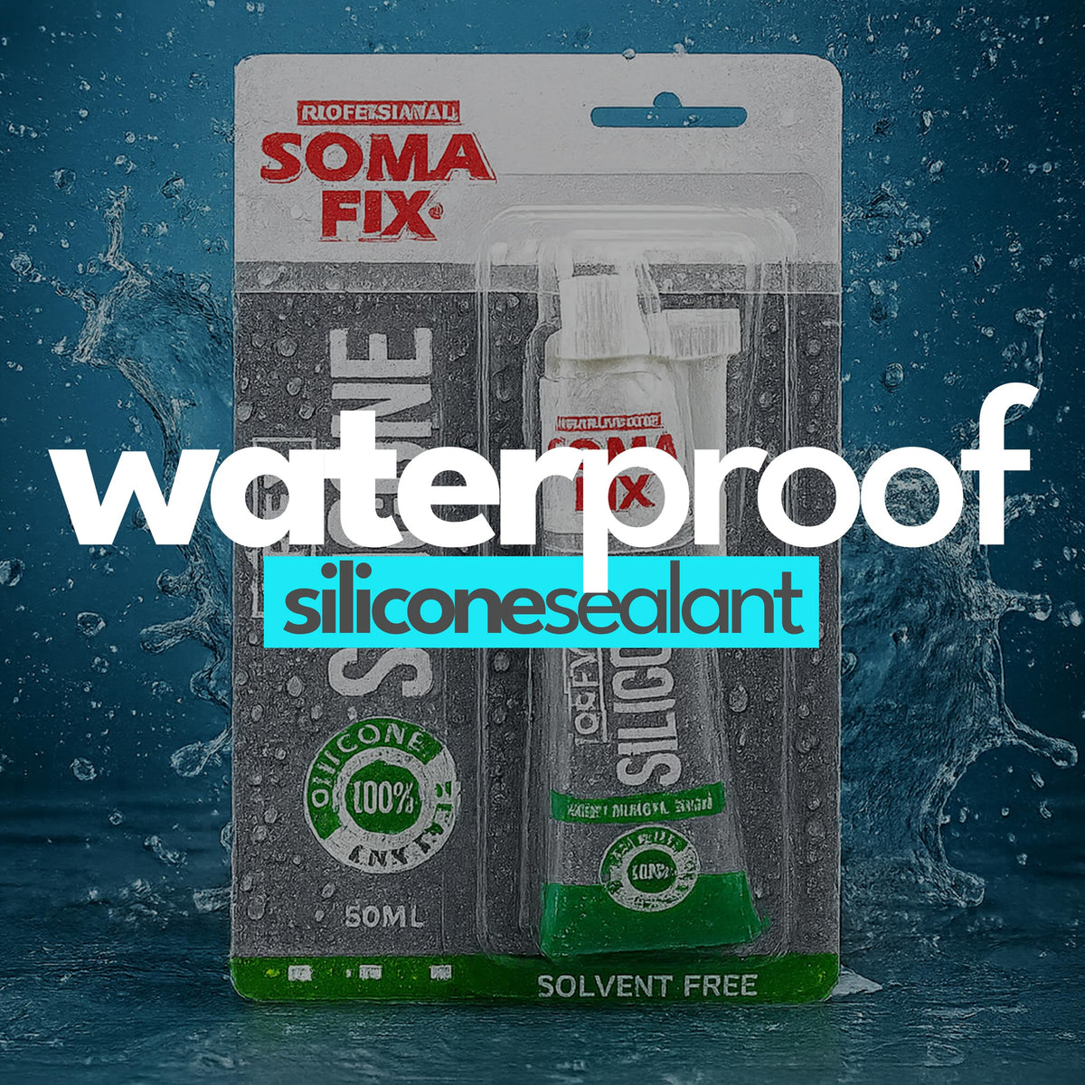 Black Silicone Sealant (No Gun Required) Flexible & Waterproof Sealant