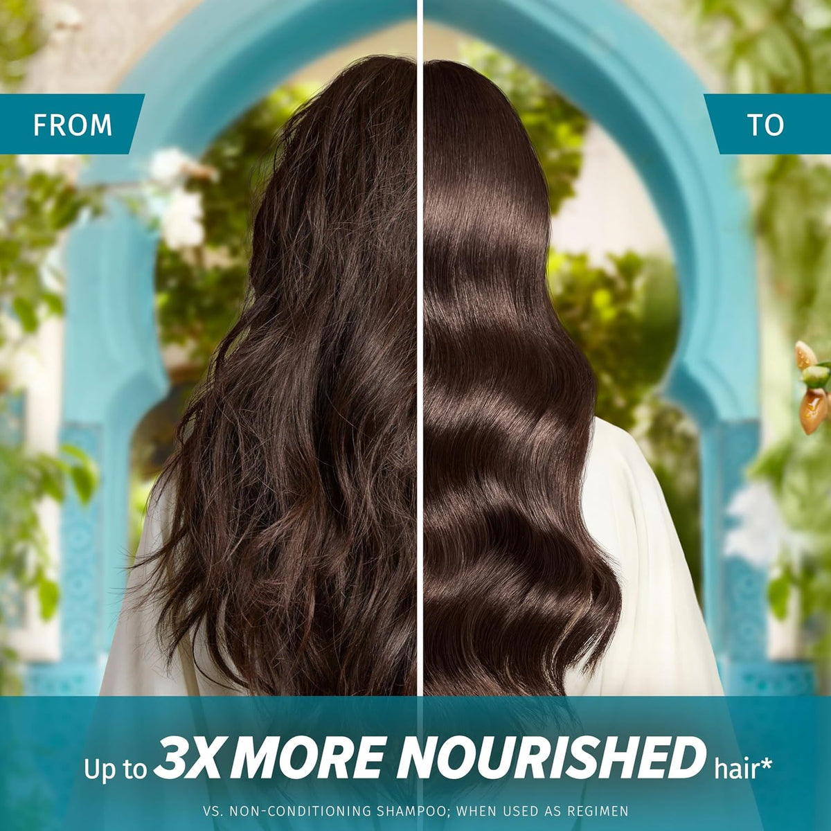 Herbal Essences Repair Moroccan Argan Oil Shampoo 650ml for Damaged Hair. Intense Nourishment for Softer, Smoother Hair. With Pure Argan Oil. Silicone-Free, Vegan and Cruelty Free
