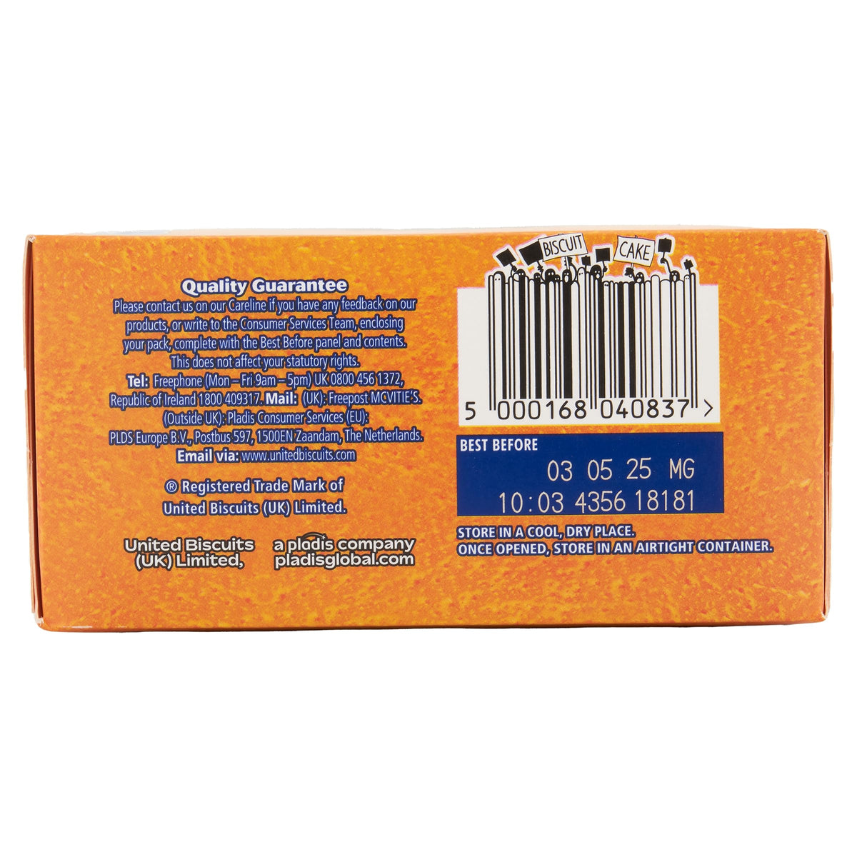 McVitie's Jaffa Cakes Original Biscuits Snack Pack, 6 x 3 Cakes, 198 g