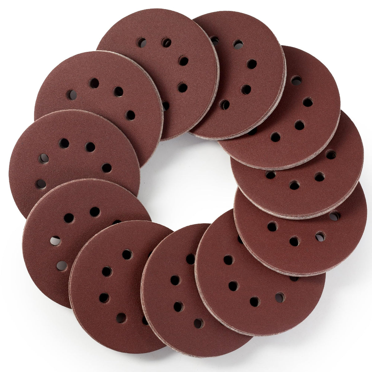 SATC Sanding Discs 150 Grit 110PCS Orbital Sander Discs 125mm Hook and Loop Round Orbital Sander Pads for Sanding