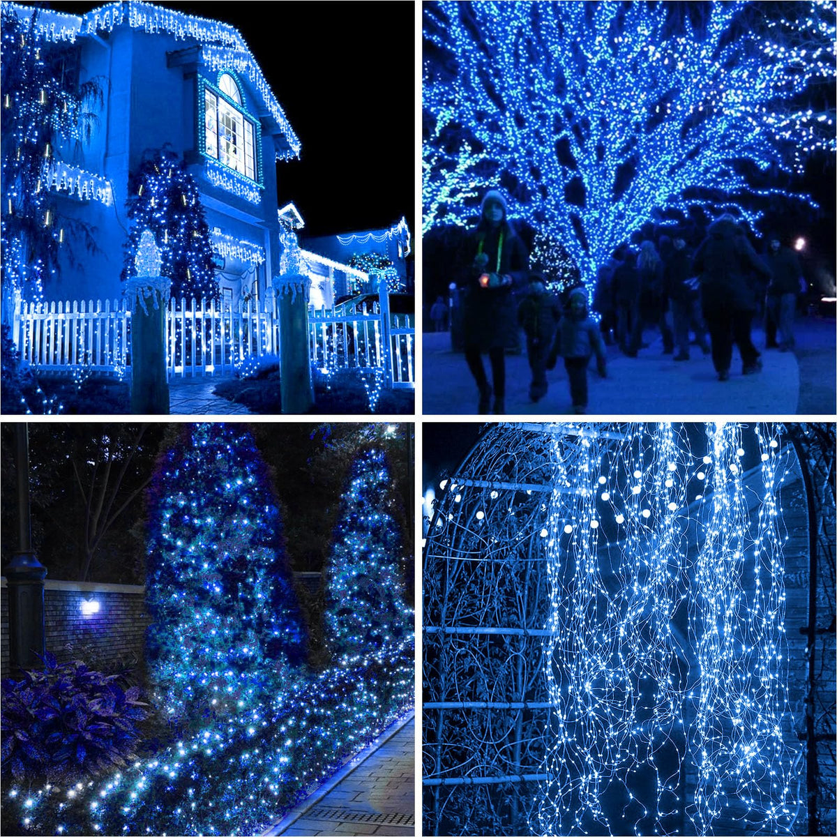 btfarm 2 Pack Solar String Lights Outdoor Garden, 15M/50FT 150 LED
