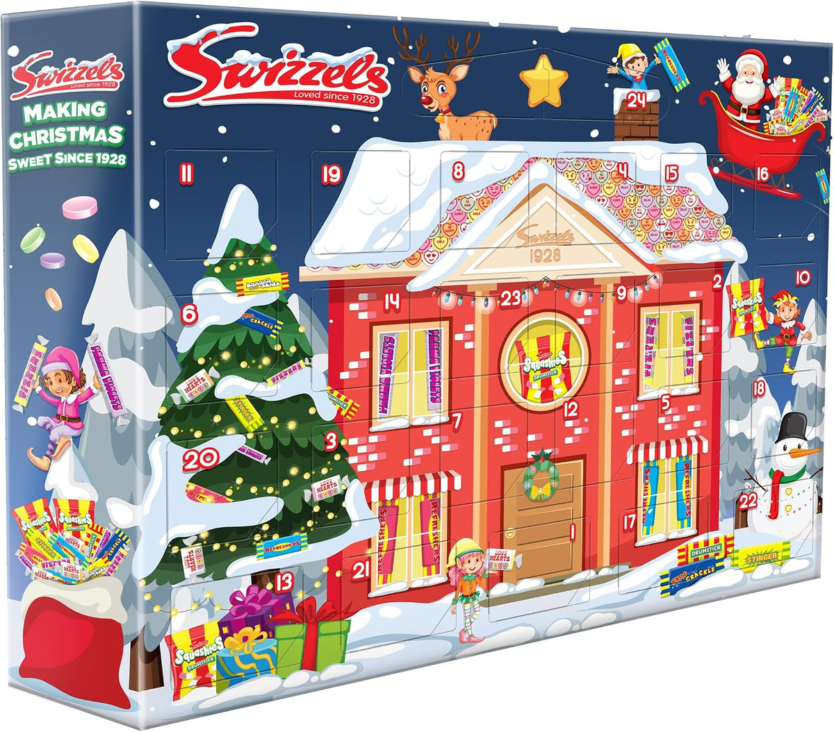 Swizzels Sweets Advent Calendar, Countdown To Christmas (24 Sweet Treats)