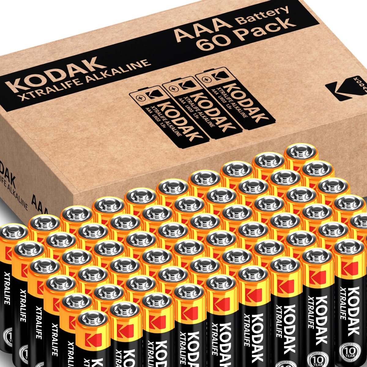 KODAK AAA Alkaline Batteries (24 Pack) Triple A Battery, LR03 1.5V