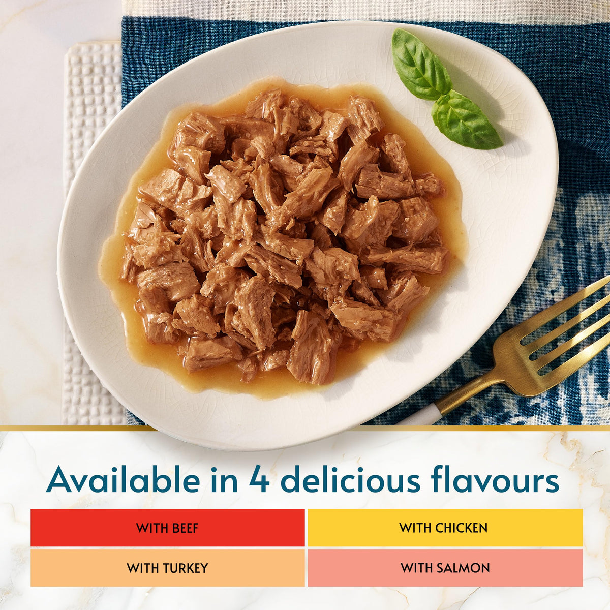 GOURMET Perle Delighters Collection in Gravy Wet Cat Food 40x85g
