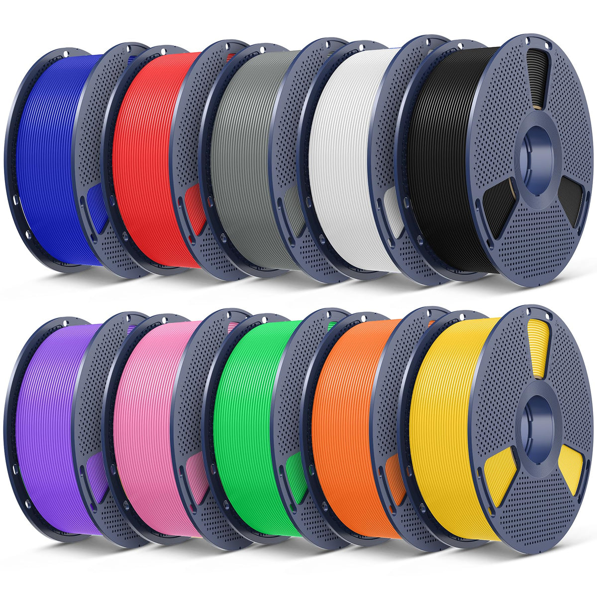 SUNLU PLA+ 3D Printer Filament, Tougher PLA Plus Filament 1.75mm, 1KG Black