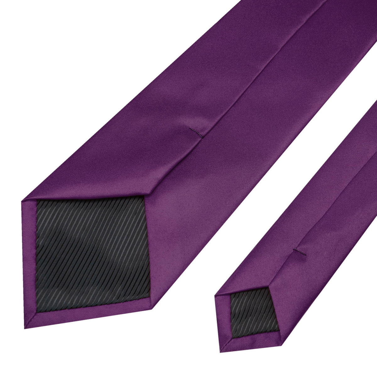RBOCOTT Solid Color Tie Mens Necktie for Business and Wedding Party