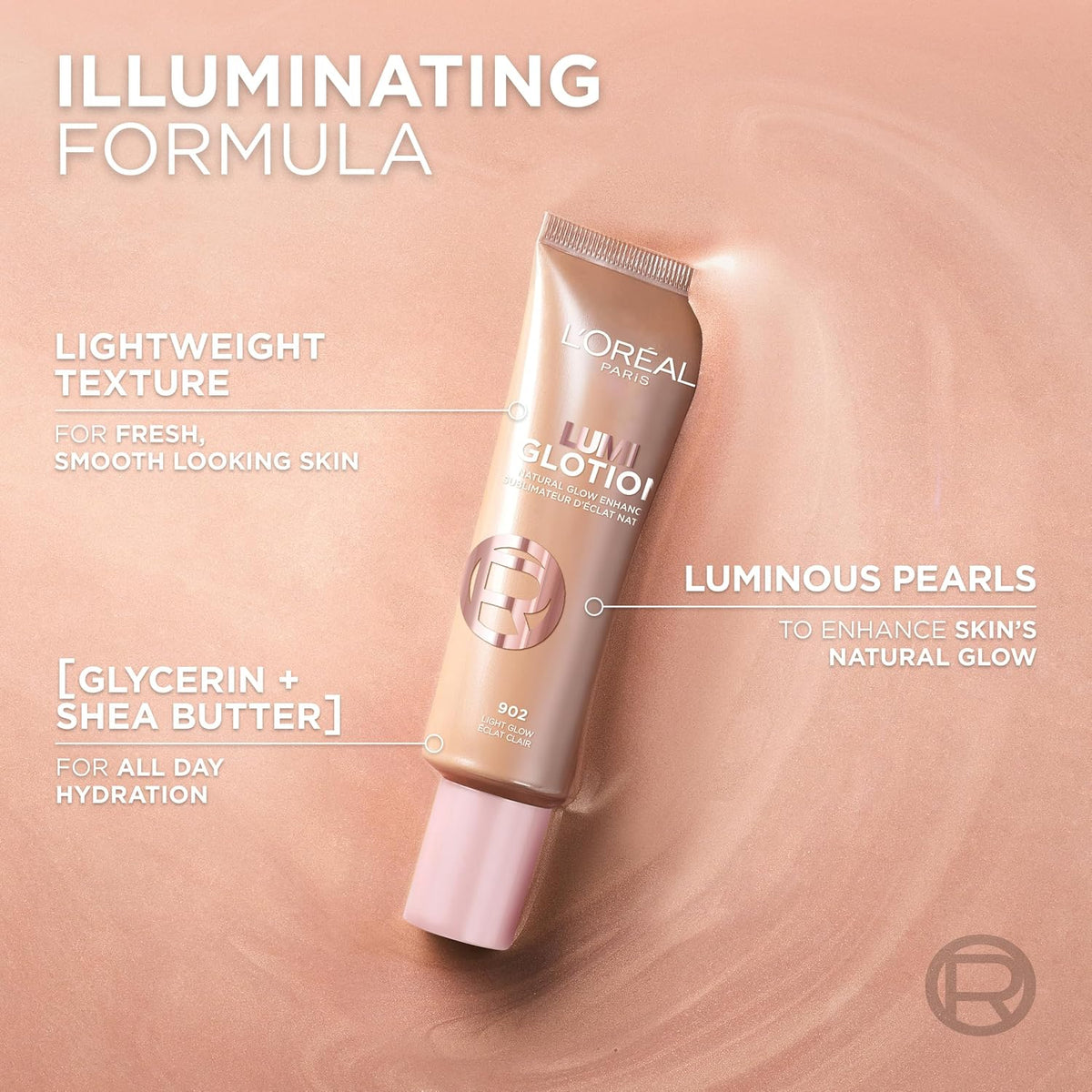 L'Oréal Paris Glow Enhancer Paradise Lumi Glotion, 903 Medium Glow 40ml