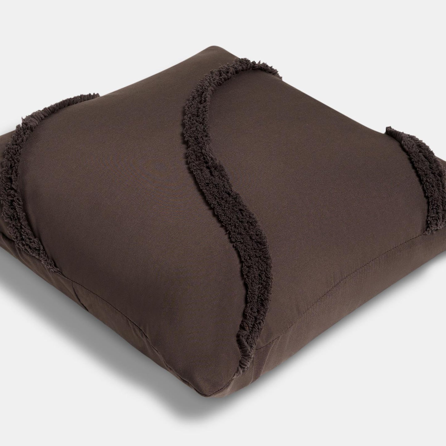 OHS Tufted Contour Cushion Covers 2 Pack Decorative Square Pillowcases