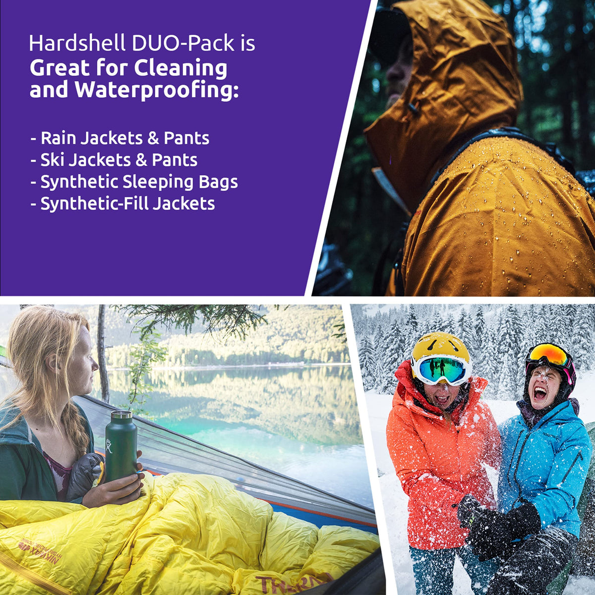 Nikwax Hardshell Cleaning & Waterproofing Duo-Pack