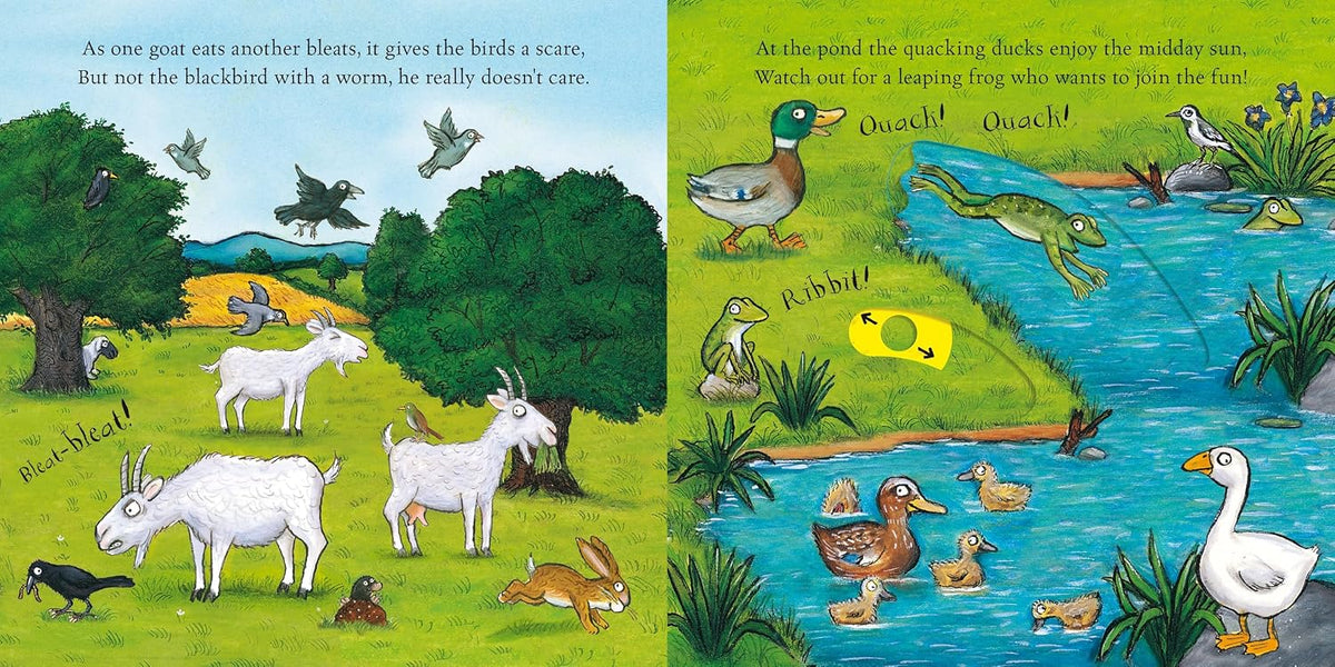 On the Farm: A push pull slide board book for toddlers, from the illustrator of The Gruffalo (Campbell Axel Scheffler, 5)