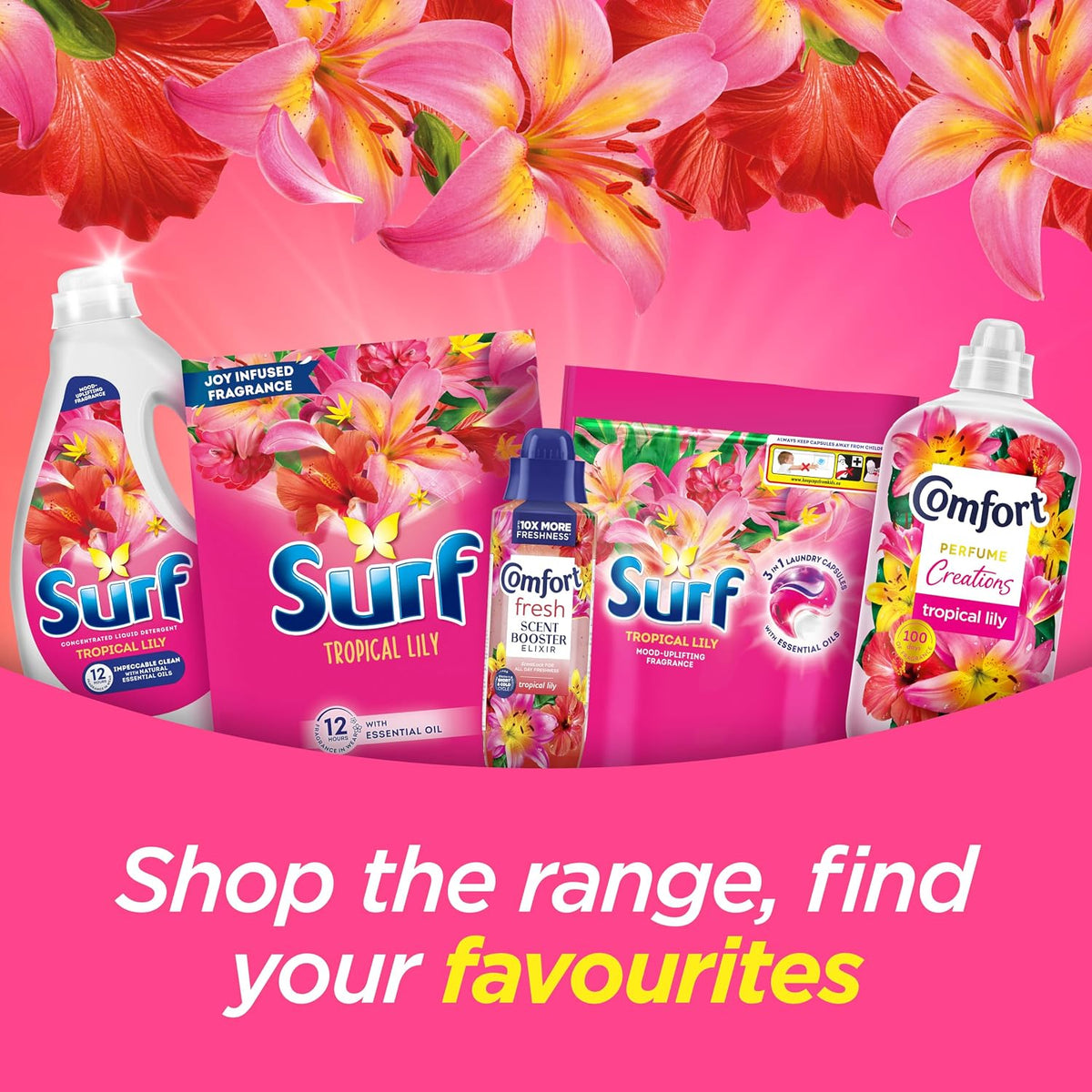 Surf Tropical Lily Detergent Washing Powder 125 Washes (6.25kg)