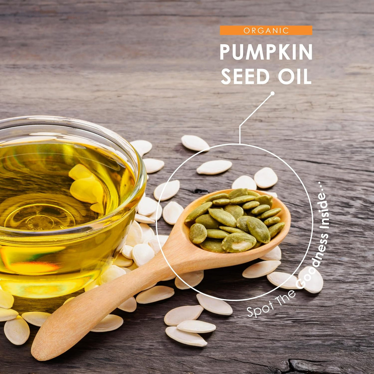 Organic Pumpkin Seed Oil 2160mg – 80% Linoleic & Oleic Acid – 120 Vegan Capsules – 1769mg Omega 6 & 9 – Virgin & Cold Pressed – By Alpha01