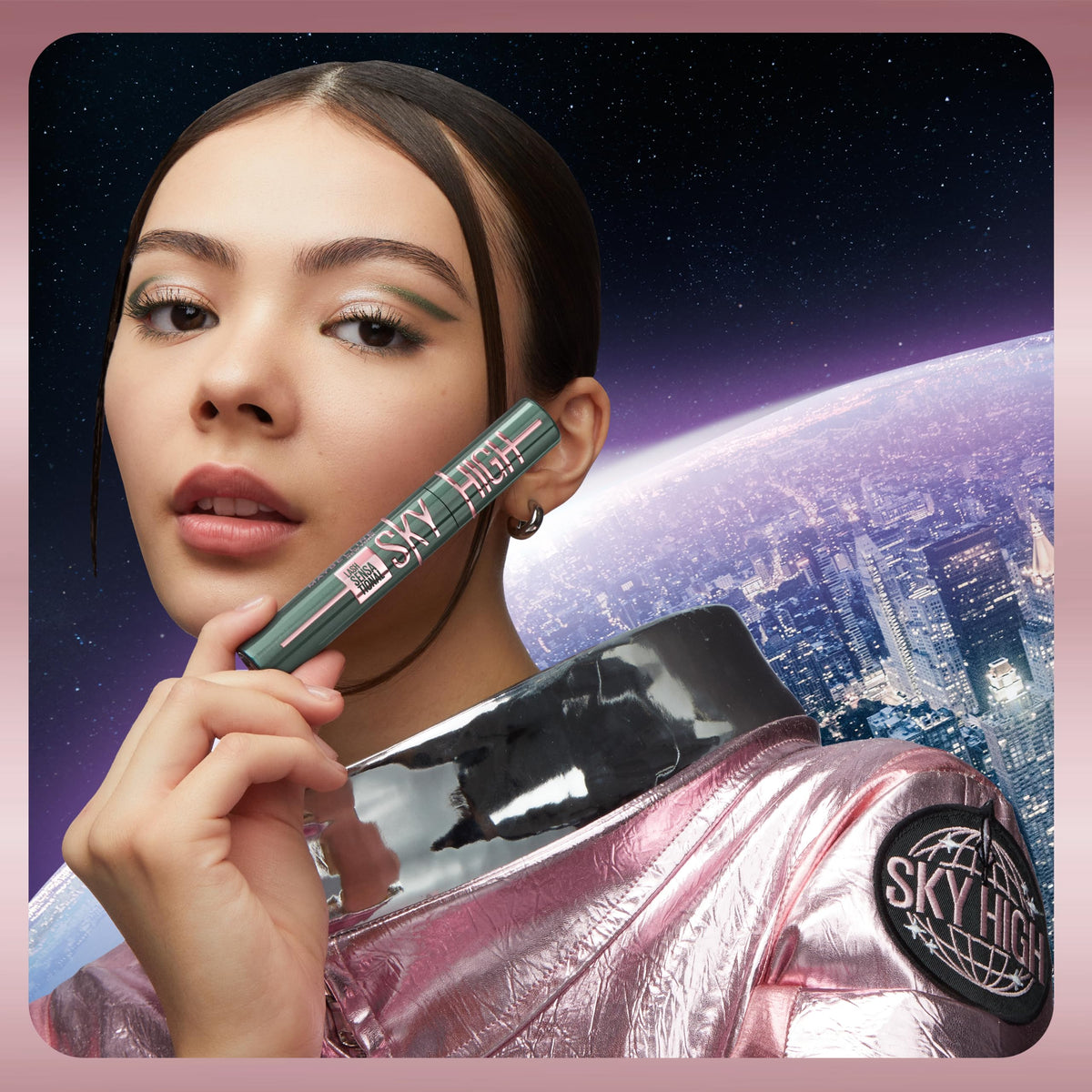 Maybelline Mascara, Lash Sensational Sky High Volumizing Thickening, Black