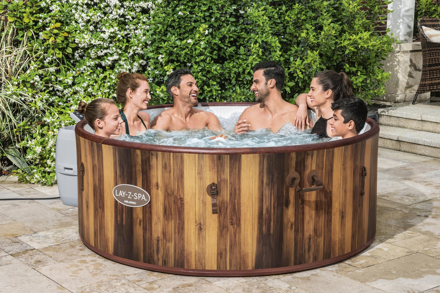 Lay-Z-Spa Helsinki Smart AirJet Plus Inflatable Hot Tub with App Control 5-7 person