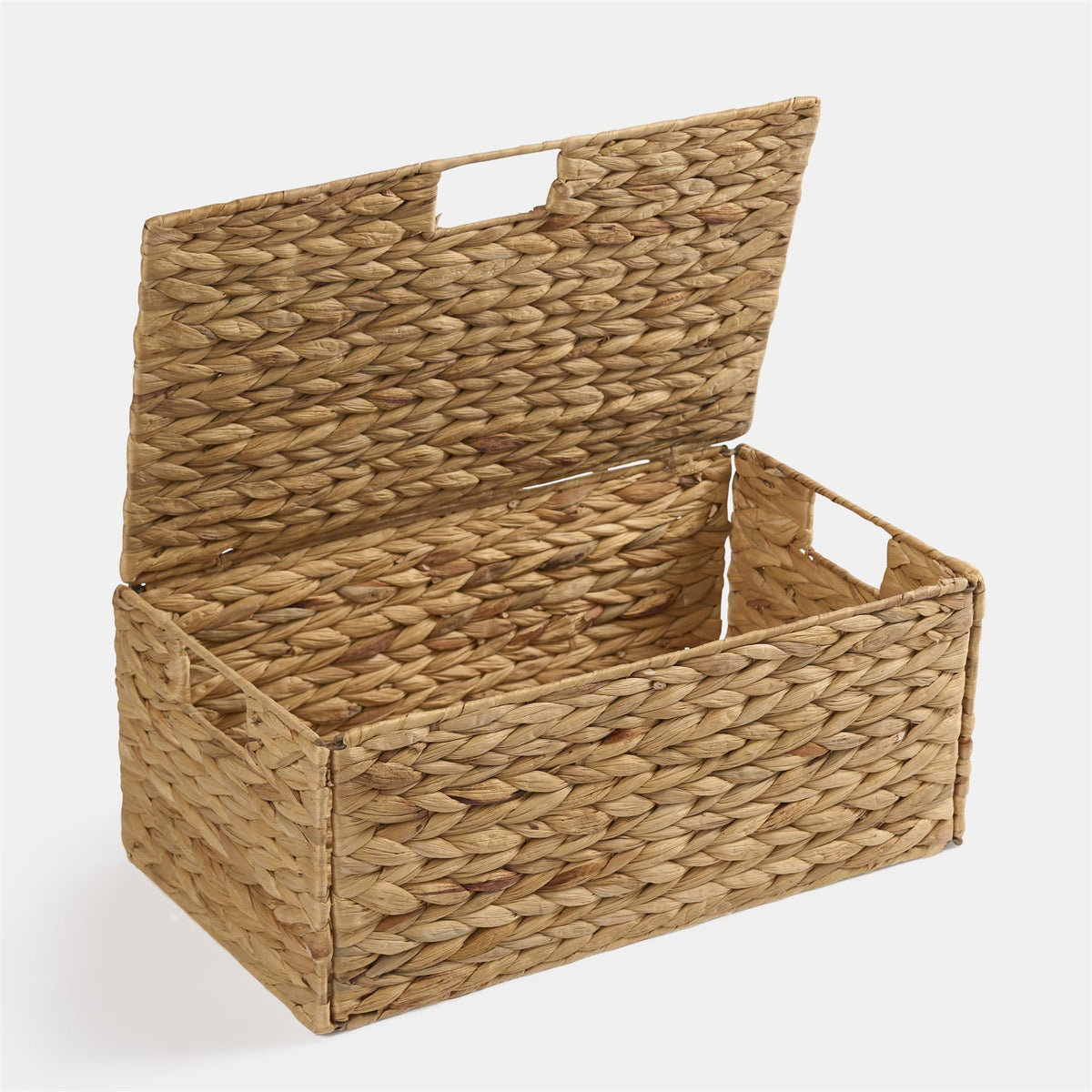 Natural Storage Cube Folding Rope Organiser Woven Wicker Hamper Strong Eco Box