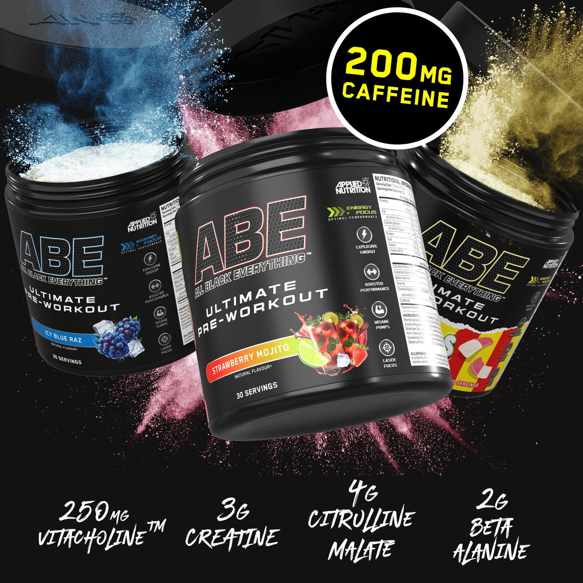 Applied Nutrition ABE Pre Workout Powder Tropical 375g