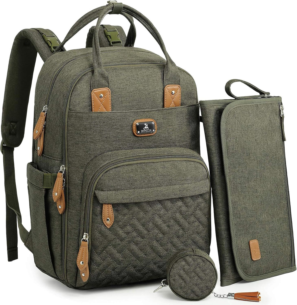 Dikaslon Baby Changing Bags Backpack, Large Baby Bag, 19 Pockets, Outdoors