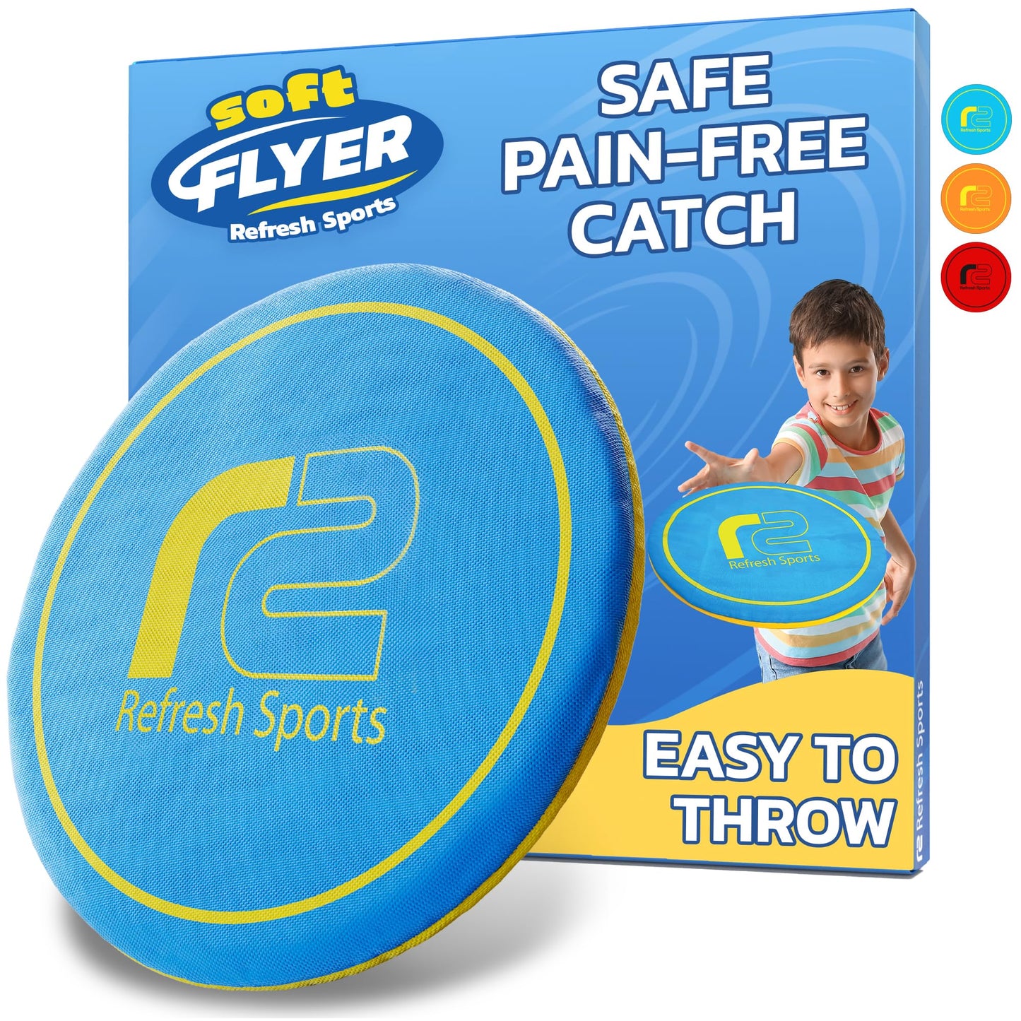 Soft Disc Flying Toy - Doesn't Hurt to Catch - Flying Disc Outdoor Toys For Kids - Easy to Learn Flying Toy - Best Boys Toys For Kids Outdoor - Gifts for Boys & Girls 3 4 5 6 7 8 9 10 11 12 13+