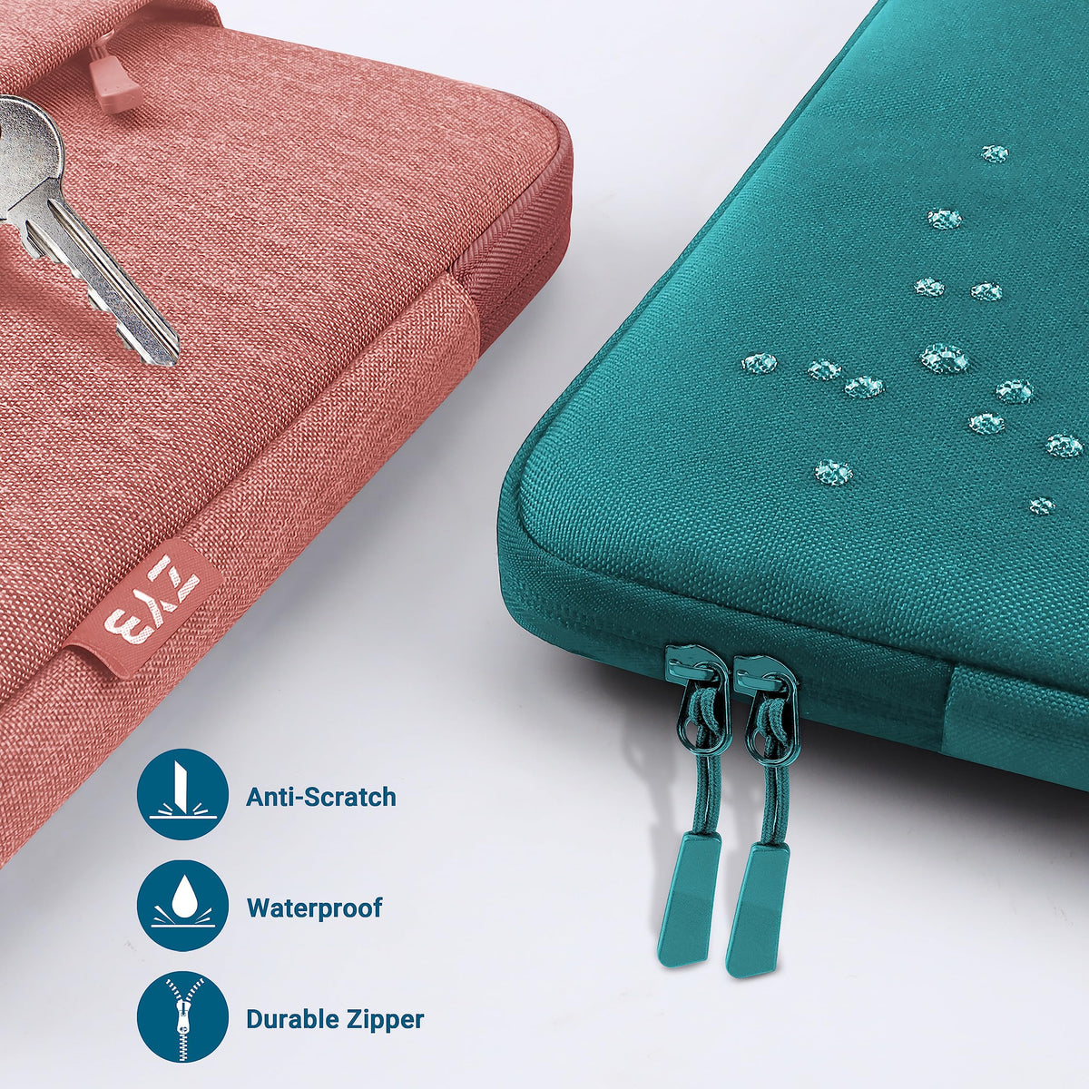 ZYB Laptop Sleeve 14 Inch, Waterproof Shockproof 14 Inch Laptop Case for 14" Notebook Lenovo Thinkpad IdeaPad, MacBook Air 15.3 2026-2023 M5 M4 M3 M2, 14" HP Dell Acer Chromebook Mac Pro 15-Purple