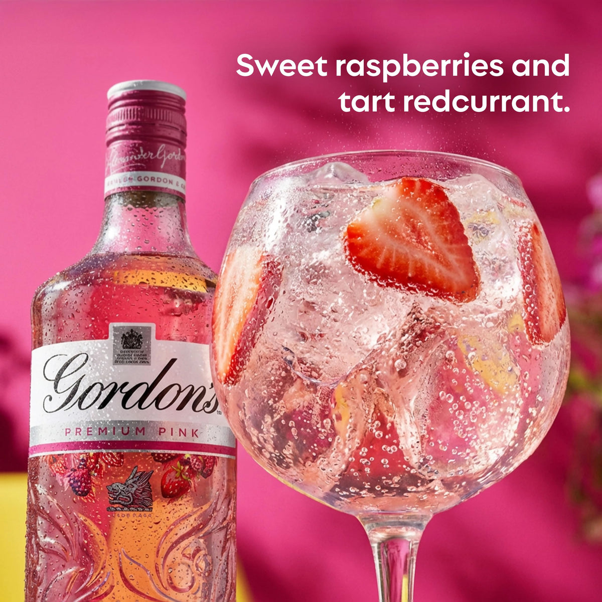 Gordon's Tropical Passionfruit Distilled Gin | 37.5% vol | 70cl | Tropical Passionfruit Flavours with Juniper Notes & Gin Botanicals | Enjoy in a Glass with Tonic