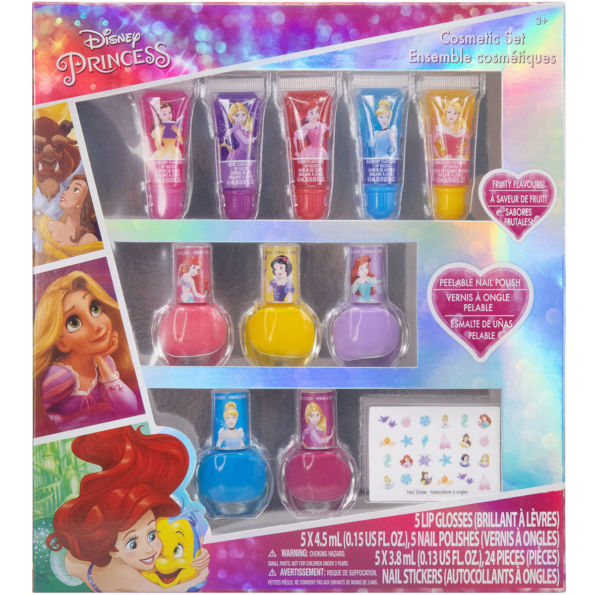 Disney Frozen Kids Lip Gloss and Nail Polish Set Kids Makeup Set Age 3+