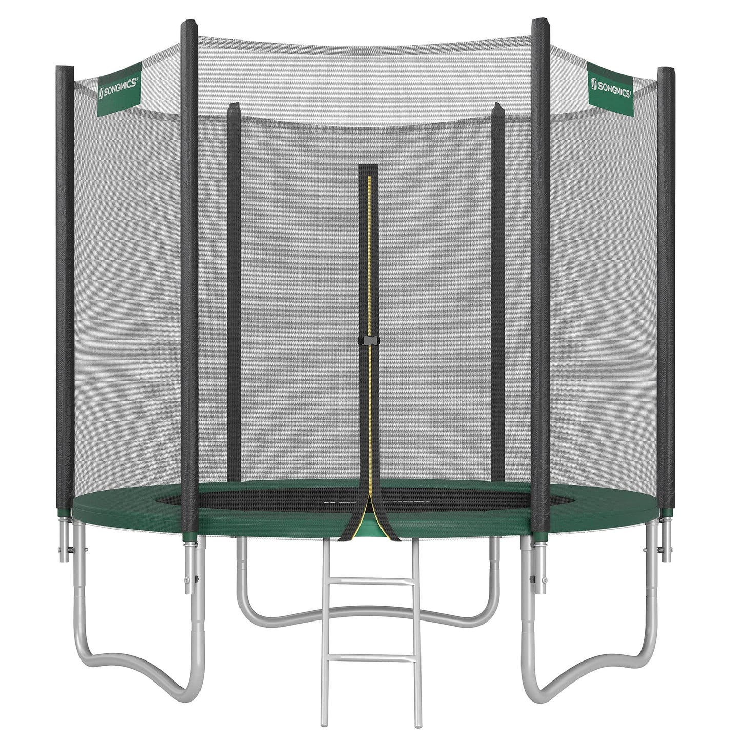 SONGMICS 10ft Children's Outdoor Trampoline with Safety Net & Ladder — Max 100 kg | 2-Year Warranty