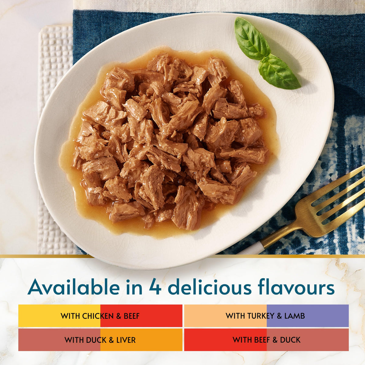 GOURMET Perle Delighters Collection in Gravy Wet Cat Food 40x85g