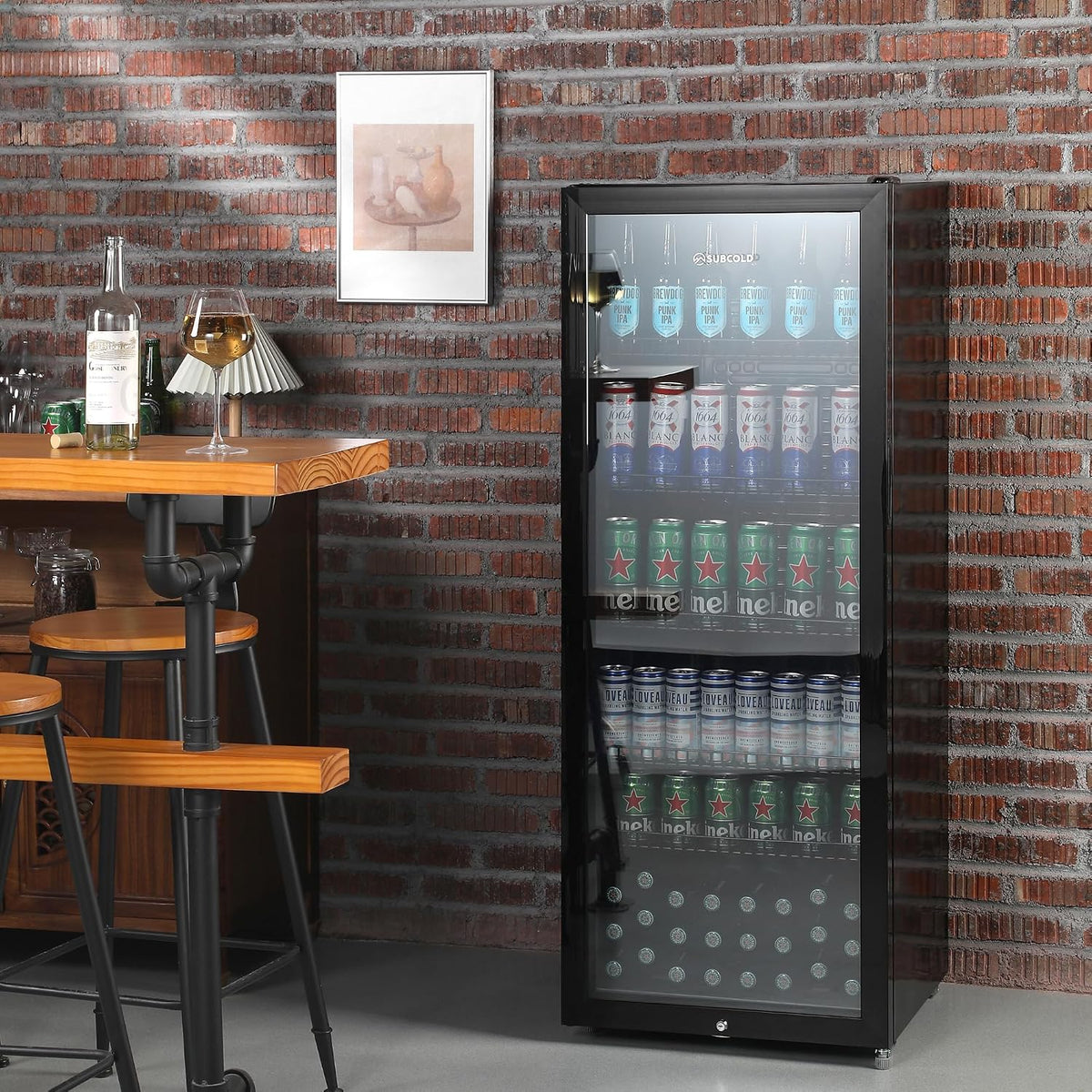 Subcold Maxi250 Tall Drinks Fridge | 4-18°C | Glass Door | Auto Defrost