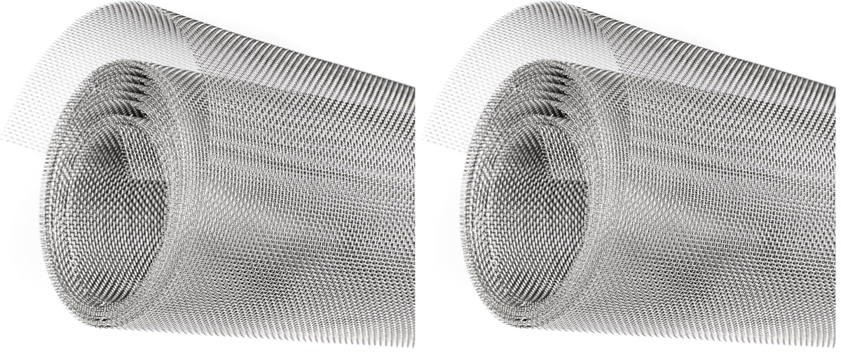 304 Stainless Steel Wire Mesh Roll 2.5 Metre x 300mm, Rodent mesh/Metal Mesh/Window Screen Mesh, Prevent Mouse Mice Snakes Hornets Rodents Entering,Easy to Cut and Install