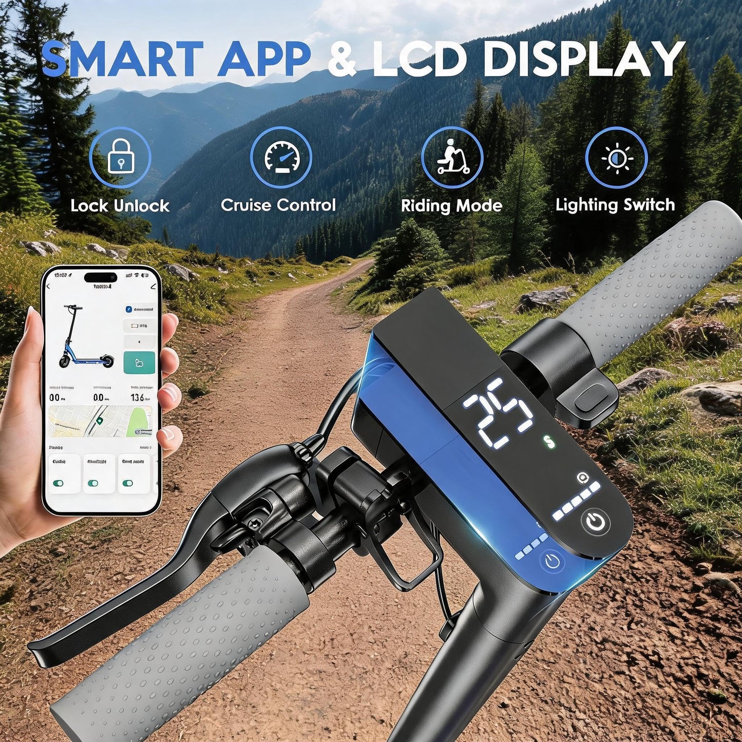 Zephyride V8 Electric Scooter — 350W, 25 km/h, 28-35 km Range, Smart App | UL-2272 Certified