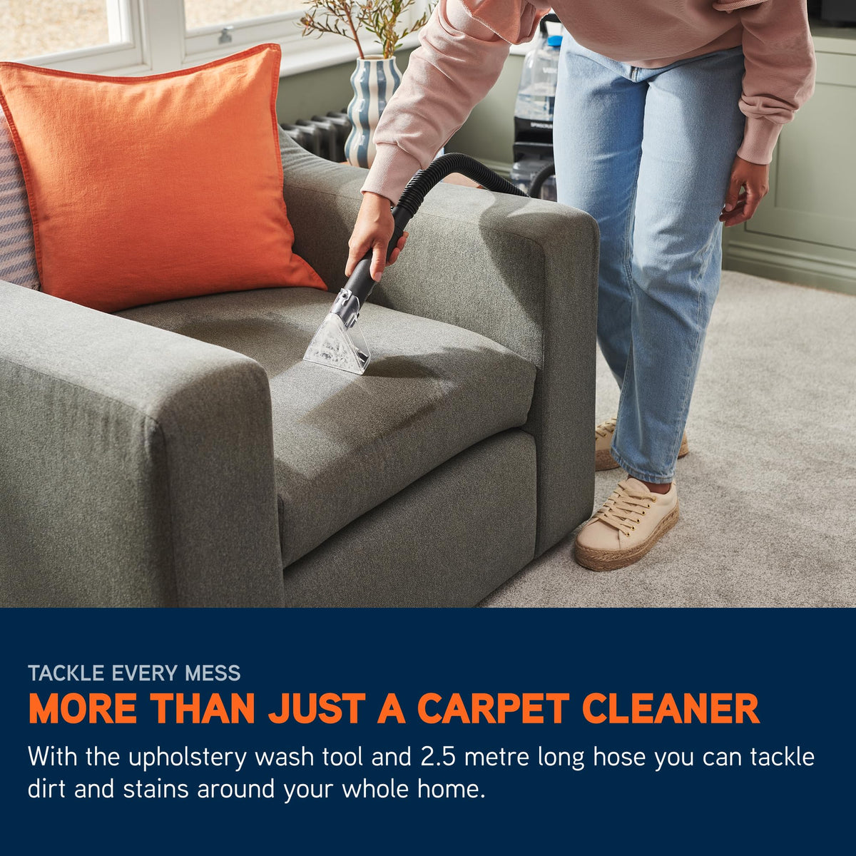 Vax SpinScrub Power Plus Upright Upholstery & Carpet Cleaner CDCW-SSXA