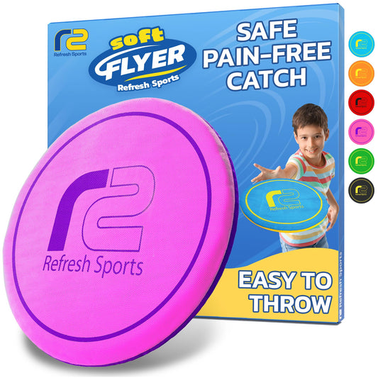 Soft Disc Flying Toy - Doesn't Hurt to Catch - Flying Disc Outdoor Toys For Kids - Easy to Learn Flying Toy - Best Boys Toys For Kids Outdoor - Gifts for Boys & Girls 3 4 5 6 7 8 9 10 11 12 13+