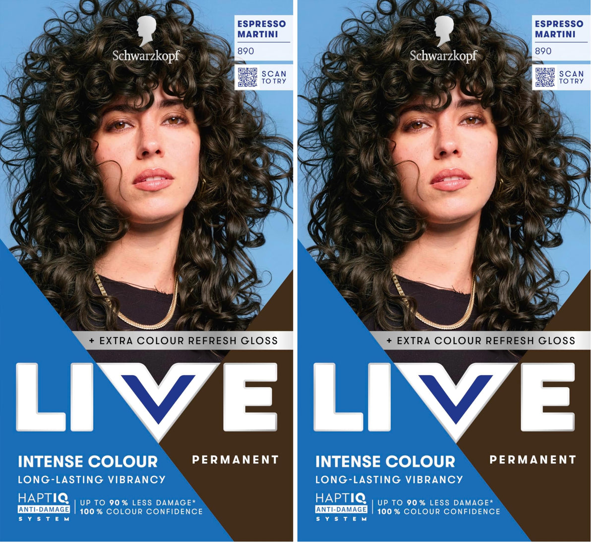 Schwarzkopf LIVE Intense Colour Hair Dye, 099 Deep Black