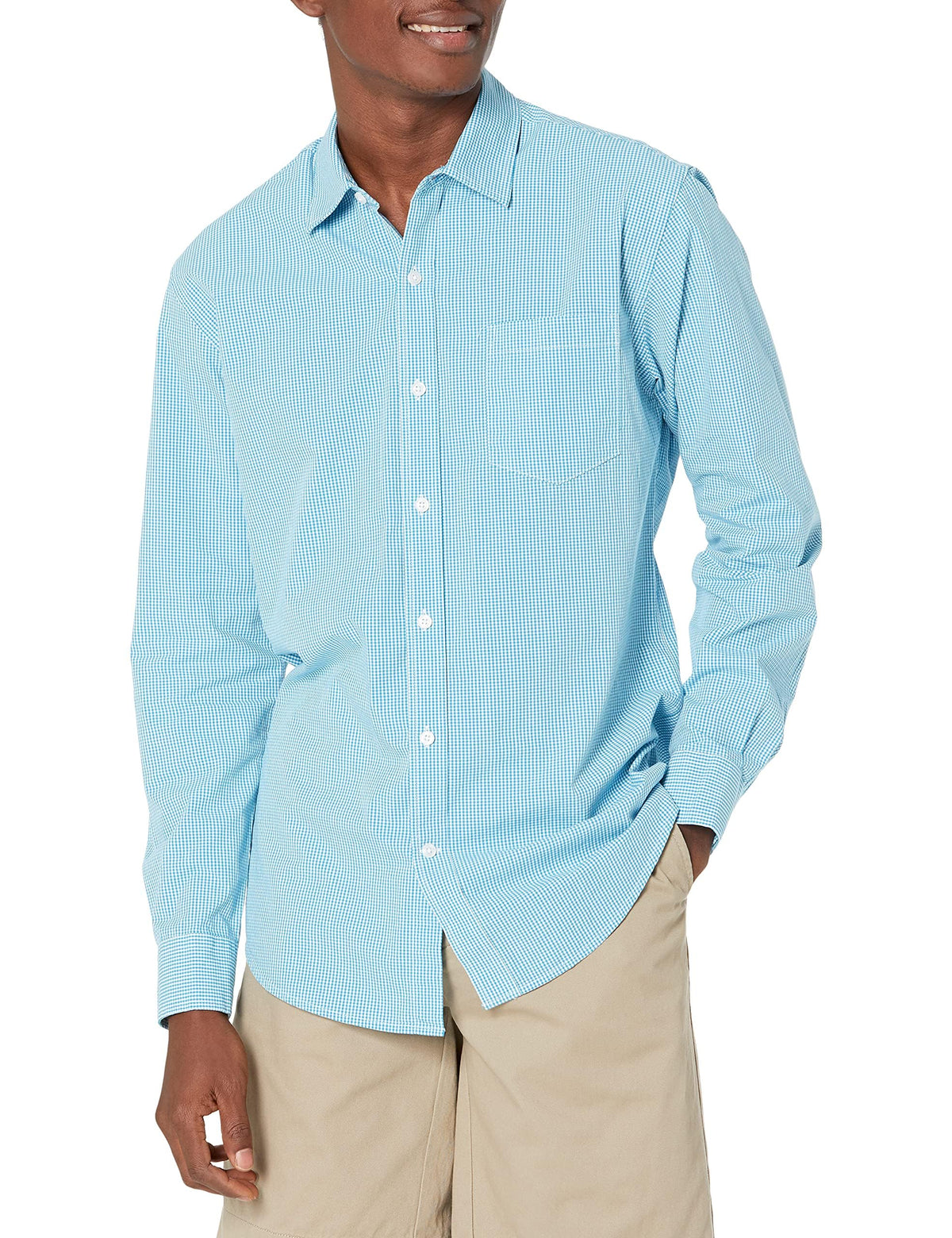 Amazon Essentials Men's Long-Sleeve Casual Poplin Shirt