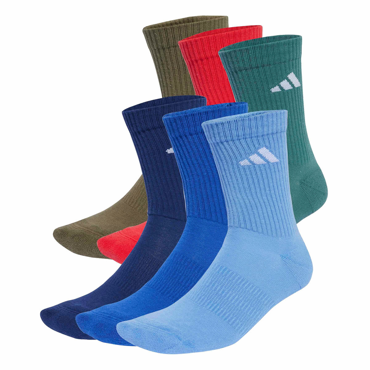 adidas Cushioned Crew Socks 6 Pairs