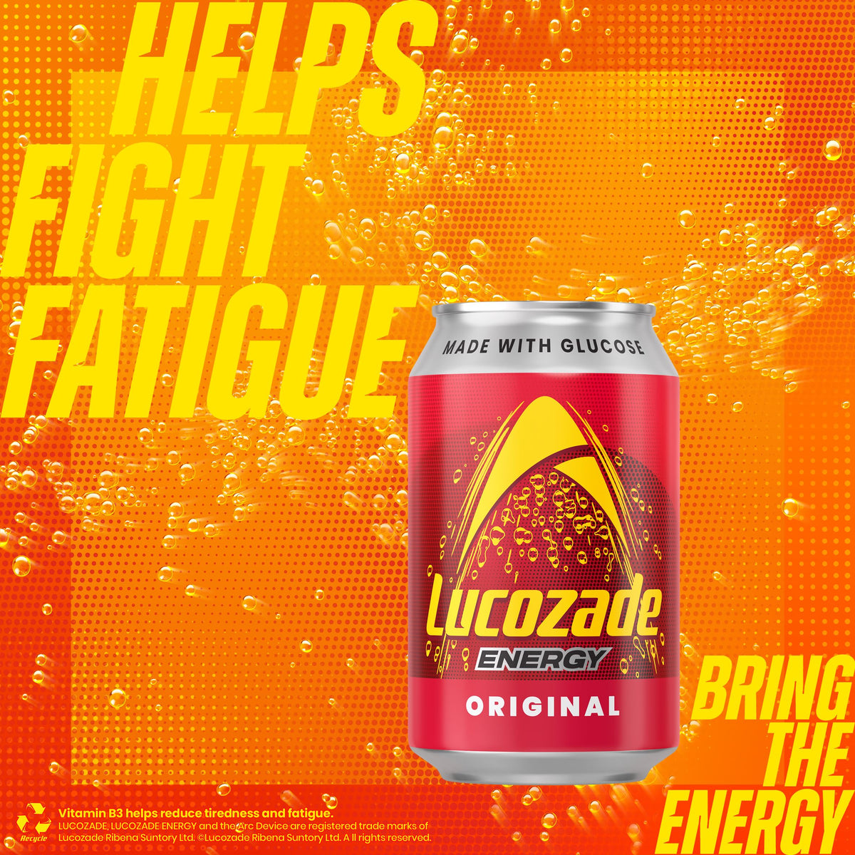 Lucozade Energy Orange 330ml (Pack of 12)