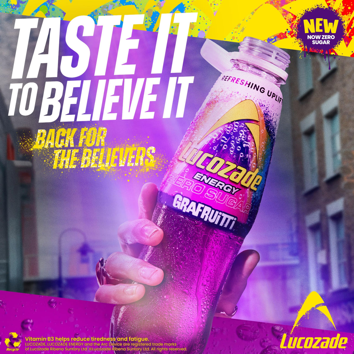 Lucozade Energy Zero Pink Lemonade 380ml (Pack of 4)