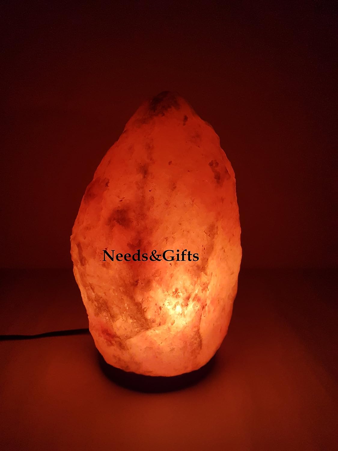 Needs&Gifts 3-5 KG Prime Quality 100% Original Himalayan Crystal Rock Salt Lamp Natural from Foothills of The Himalayas Beautifully Hand Craft Comes with Complete Electric Fitting Guaranteed