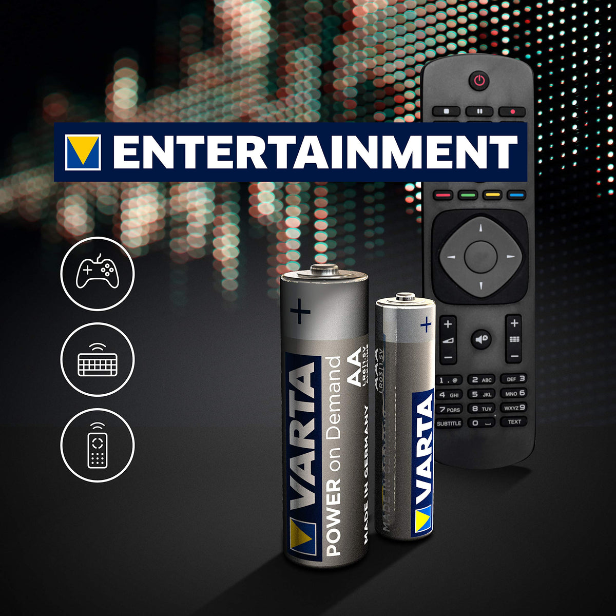 VARTA Batteries AA, Pack of 40, Power on Demand, Alkaline, 1.5 V