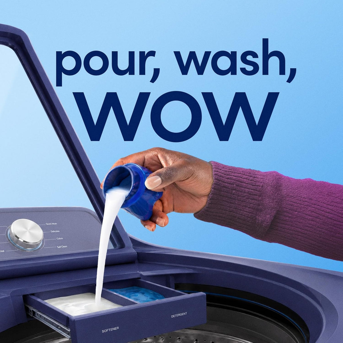 Downy Ultra Soft Fabric Softener Liquid, Calm, Lavender and Vanilla Bean, 56 fl oz, 83 Loads