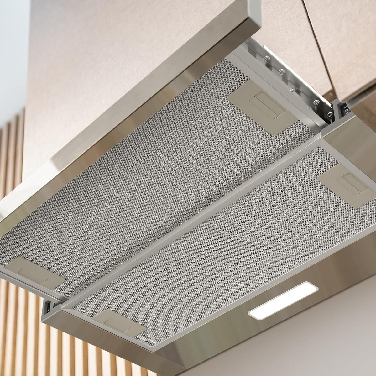 CIARRA Telescopic Cooker Hood 60cm 391m³/h LED Light 2-Speed A++ CBCS6906D