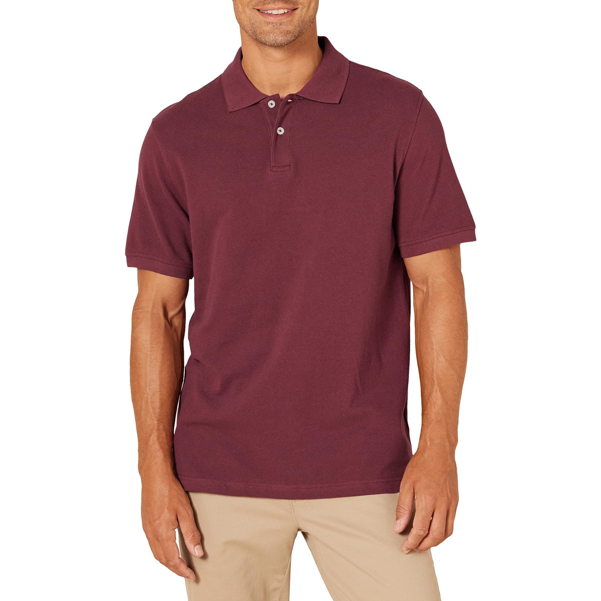 Amazon Essentials Men's Slim-Fit Cotton Pique Polo Shirt (Limited Edition Colors)