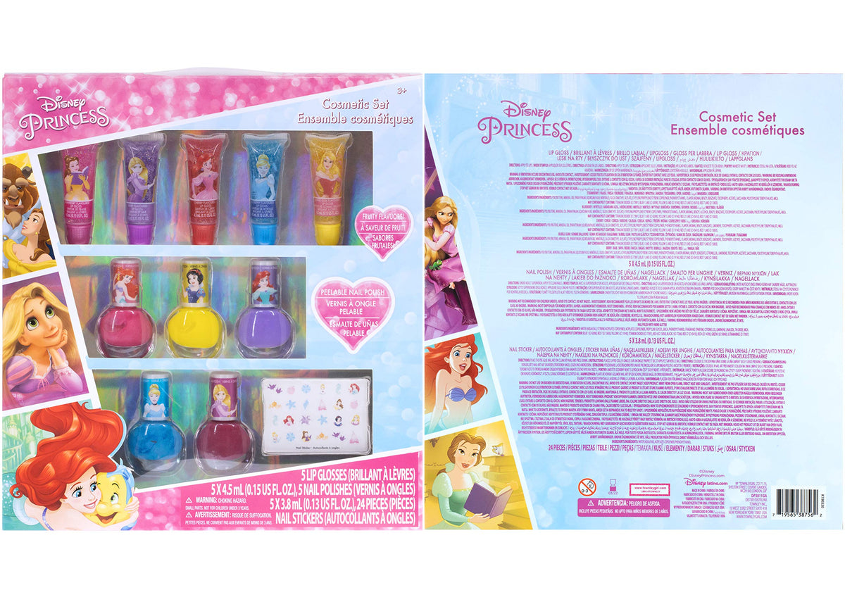 Disney Frozen Kids Lip Gloss and Nail Polish Set Kids Makeup Set Age 3+