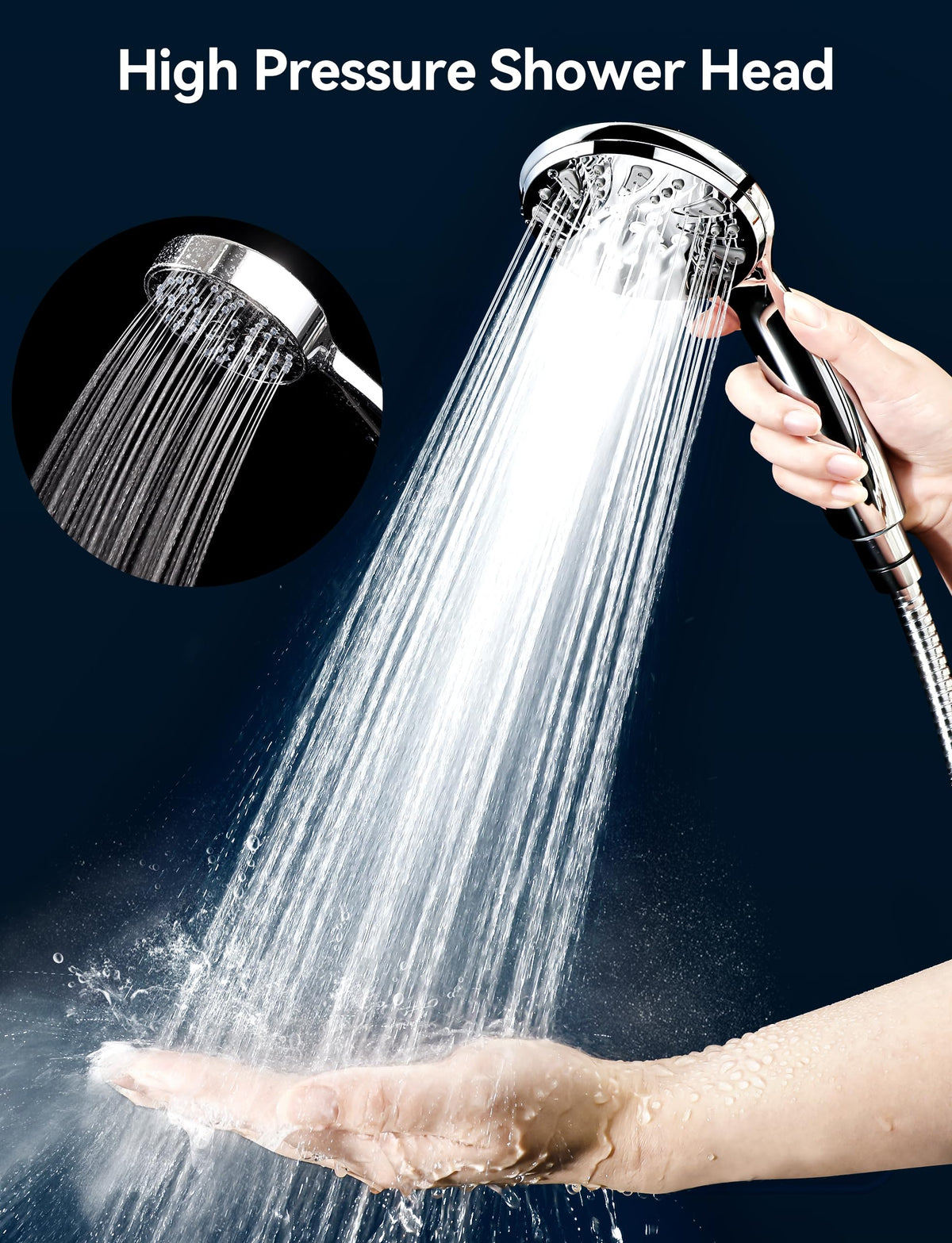 Magichome Shower Head, High Pressure Shower Head with 5 Spray Modes