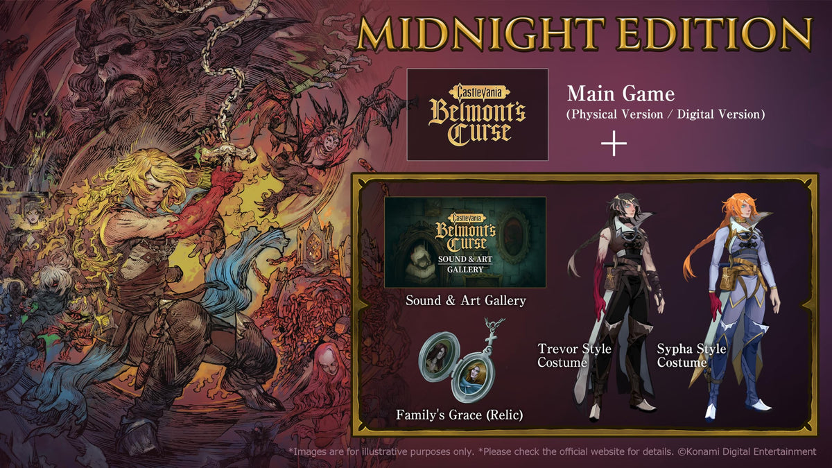 Castlevania: Belmont’s Curse-Midnight Edition Steelbook Bundle - PS5