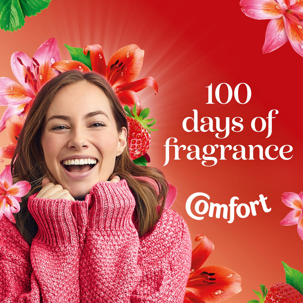 Comfort Perfume Creations Passion Bloom Fabric Conditioner Motion-Activated Fragrance Technology 100 Days of Freshness 30 washes (900 ml)